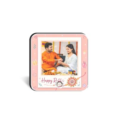 Custom Raksha Bandhan Musical Fridge Magnet Personalized Photo Song & Voice Message Gift  Rakhi Surprise for Siblings